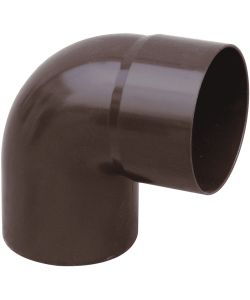 Curva PVC d.80 mm Marrone Angolo 87 � Gronda - Facile Installazione