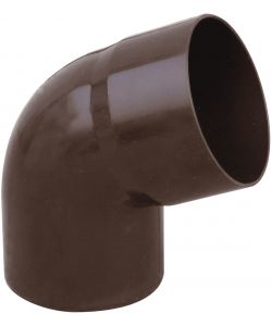 Curva PVC diam. 80 mm Marrone per Gronda Angolo 67� - Facile Posa