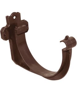 Cicogna in PVC Fissaggio Canale di Gronda 125 mm Marrone per Esterno