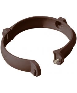 Collarini PVC marrone set 3 pezzi per tubo pluviale diam. 80 mm