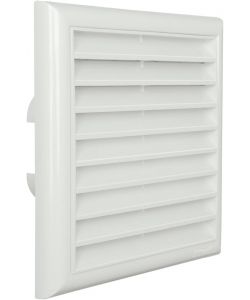La Ventilazione Griglia da Sovrapporre 180x180 mm Bianco Alette Fisse