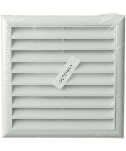 La Ventilazione Griglia da Sovrapporre 180x180 mm Bianco Alette Fisse