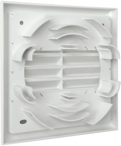 La Ventilazione Griglia da Sovrapporre 180x180 mm Bianco Alette Fisse