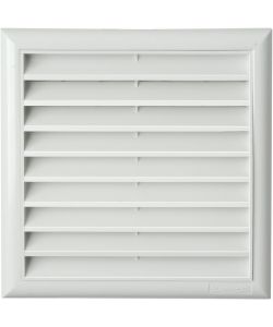 La Ventilazione Griglia da Sovrapporre 180x180 mm Bianco Alette Fisse