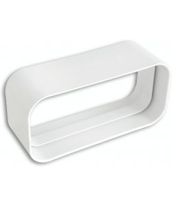 La Ventilazione Giunto per Tubi Aerazione Rettangolari 150x70 mm Bianco