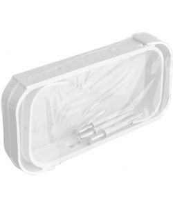 La Ventilazione Staffe Fermatubo 2pz Bianco 150x70 mm con Viti e Tasselli