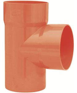 Derivazione in PVC Arancio 87� diam. 80 mm per Impianti Scarico Acque