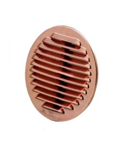 Griglia Ventilazione Tonda Alluminio Ramato - d.125/90