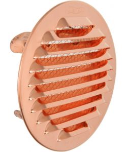 La Ventilazione Griglia Tonda Incasso Rame d. 97 mm con Rete Antinsetti