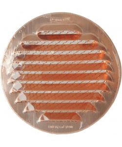 La Ventilazione Griglia Tonda Incasso Rame d. 97 mm con Rete Antinsetti