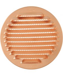 La Ventilazione Griglia Tonda da Incasso Rame d. 150 mm per Foro d.125 mm