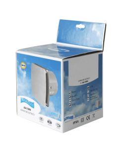 Aspiratore elicoidale INOX 100 mm 15W 98 m³/h silenzioso IPX4