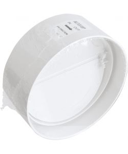 La Ventilazione Giunto Antiritorno d.125 mm Bianco con Valvola a Farfalla