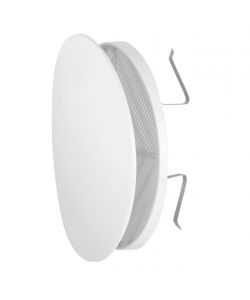 Griglia Estetica Universale Tonda 17x16 cm Bianco 80-125 mm