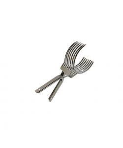 Pinza a Molla con Denti in Acciaio Inox 29cm - Ideale per Affettare