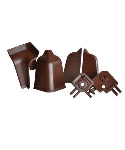 Kimono Accessori Alzatina Rettangolare Marrone Scuro Kit 6 Pz 30x145 mm