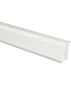 Alzatina alluminio bianca 45x3000 mm per top cucina protezione