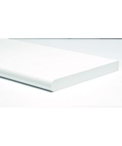 Mensola stondata bianca 150 x 600 mm