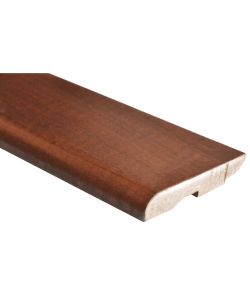 Battiscopa in legno impiallacciato passafilo noce H 7 cm 2,25 m