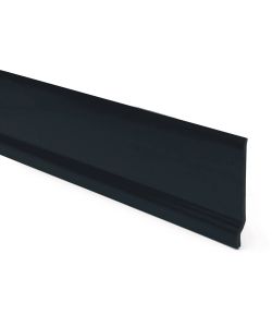 Kimono Battiscopa PVC Nero 7 cm 10 mm per Pavimentazioni Flottanti
