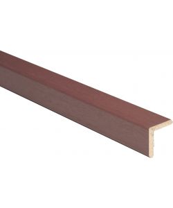 Kimono Paraspigolo Ayous Liscio 20x20 mm - Protezione Muri 3 m Mogano