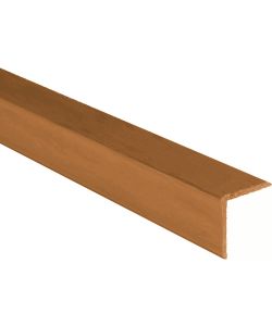 Paraspigolo in PVC 30x30 mm Noce Chiaro - Lunghezza 3 m Protezione Muri