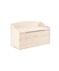 BAULECA Cassapanca Abete con Schienale 600x1000x400 - Kit Montaggio Incluso