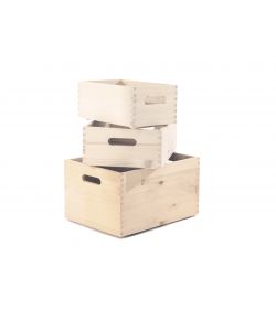 Kimono Kit 3 Scatole in Abete - Misure 230x400x300, 130x370x270, 130x30 - Ferramenta Inclusa