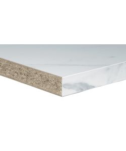 Top cucina marmo bianco venato 3040x600x38 mm laminato HPL