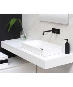 Top bagno bianco Fenix mm. 59x1202x490