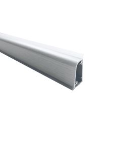 Alzatina trapezoidale alluminio effetto rovere bianco 3 m resistente acqua