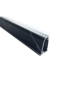 Kimono Alzatina Trapezoidale Marmo Nero Venato 25x3000x45 mm
