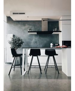 Kimono Top cucina nero vulcano 17 mm 3040x600 mm laminato HGP resistente