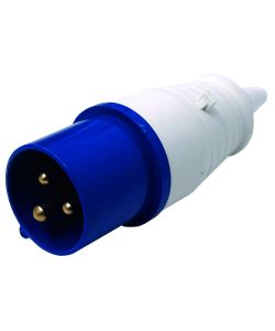 Electraline Spina Elettrica Industriale 16A 2P+T Blu IP44 220V 55mm