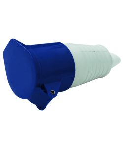 Electraline Presa elettrica industriale 16A 2P+T 220V IP44 Blu 10x8x8 cm