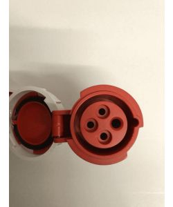 Electraline Presa Elettrica Industriale 3P+T 16A 380V Rosso IP67