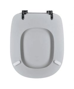 Ideal Standard Sedile WC Tesi Bianco 34 cm MDF Laccato Metallo Cromato