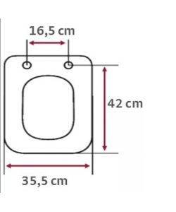 Seba Arredo Sedile WC Tesi Bianco MDF Forma a D 42x35,5 cm