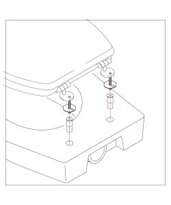 Coppia Cerniere Y Foro Laterale Metallo Cromato Lucido Kit Fissaggio