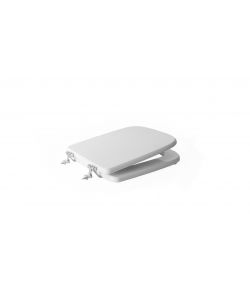 Seba Arredo Sedile WC Conca Bianco MDF Antibatterico Made in Italy 34x45 cm