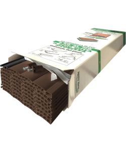 Kit Tapparella in PVC Riducibile - Marrone Scuro - 83x160 cm