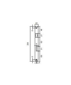 Serratura STV Patent grande 35 mm bronzata B/T