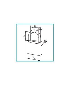 Lucchetto Thema pesante arco normale 30 MM
