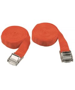 Set 2 Cinghie Portapacchi 2,5 m con Morsetto Nastro 25 mm