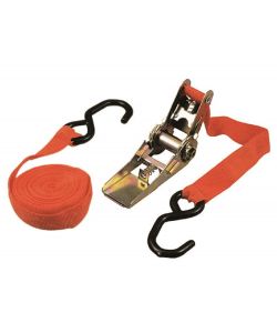 Vigor Cinghie Doppie 4,5m con Ganci e Cricchetto Tenditore Arancio
