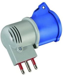 VUEMME Adattatore industriale 2P+T spina 16 A presa CEE 230 V IP44