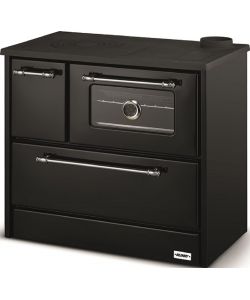 Blinky Cucina a Legna Dany 9 kW con Forno Integrato Acciaio Antracite