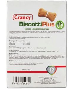 Biscotti Cane Crancy Plus 500g - Snack Masticabile Salute Dentale
