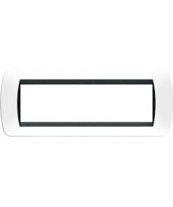 Bticino Living International - Placca 7P Plastica Bianco S.
