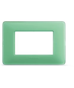 Bticino Placca 3 moduli the verde Matix